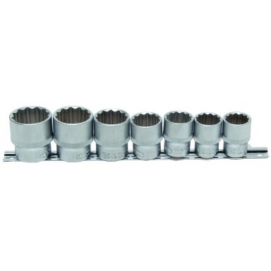 Galvučių rinkinys 1/2", 12-kampės  20 - 32mm. 7vnt.