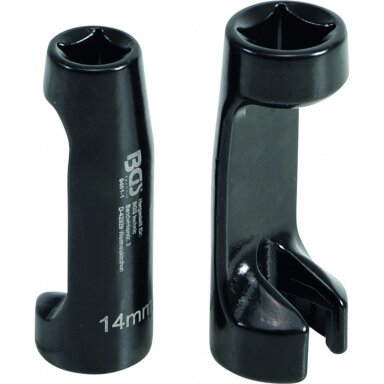 Galvučių rinkinys kuro vamzdelių sujungimams BMW, 14mm. ir 17mm. 2vnt. Galvučių rinkinys kuro vamzdelių sujungimams BMW, 14mm. ir 17mm. 2vnt.