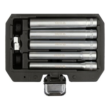 Galvučių rinkinys, labai ilgos, 10 mm (3/8") SW 8 - 14 mm.