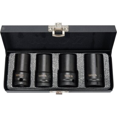 Galvučių rinkinys sugadintiems varžtams1/2"- 17, 18.5, 21.5 ir 26 mm Galvučių rinkinys sugadintiems varžtams1/2"- 17, 18.5, 21.5 ir 26 mm