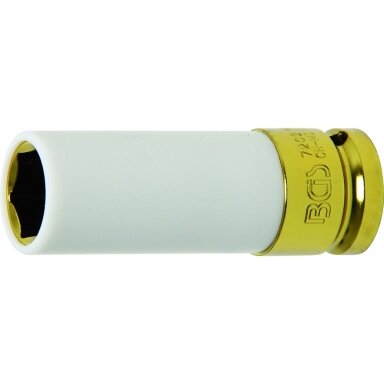 Galvutė ilga plonasienė smūginė su plast. apsauga 1/2", 19mm.