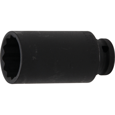 Galvutė ilga smūginė plonasienė 12 kampė, (1/2") 30mm.