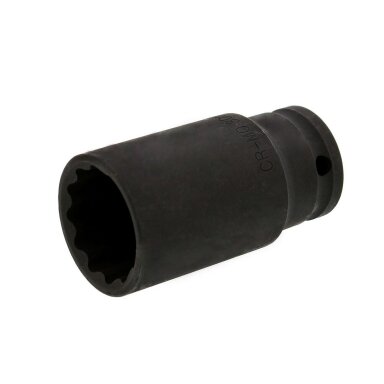 Galvutė ilga smūginė plonasienė 12 kampų (1/2") 36mm.