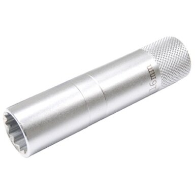 Galvutė ilga žvakėms 3/8", 16mm 12-kampė 90mm ilgio Galvutė ilga žvakėms 3/8", 16mm 12-kampė 90mm ilgio