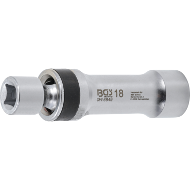 Galvutė žvakėms šarnyrinė 12 kampų  10 mm (3/8") - 18mm.