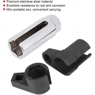 Galvučių rinkinys lamda zondui 22mm. 3vnt. 4 Galvučių rinkinys lamda zondui 22mm. 3vnt. 4