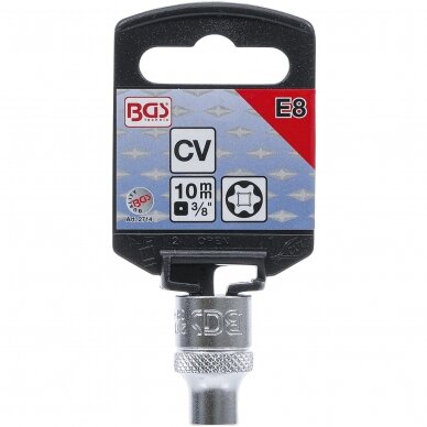 Galvutė E-star tipo 3/8" E8 2 Galvutė E-star tipo 3/8" E8 2