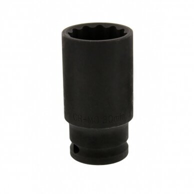 Galvutė ilga smūginė plonasienė 12 kampų (1/2") 32mm. 2 Galvutė ilga smūginė plonasienė 12 kampų (1/2") 32mm. 2