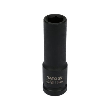 Galvutė smūginė šešiakampė ilga 12,5 mm (1/2")   13 mm. 1