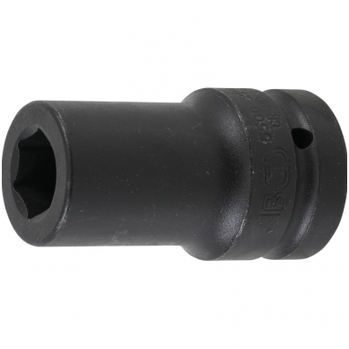 Galvutė smūginė šešiakampė, ilga - 25 mm (1") 22 mm Galvutė smūginė šešiakampė, ilga - 25 mm (1") 22 mm