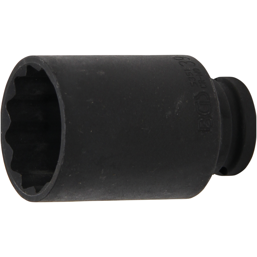 Galvutė ilga smūginė plonasienė 12 kampė, (1/2") 39mm. Galvutė ilga smūginė plonasienė 12 kampė, (1/2") 39mm.