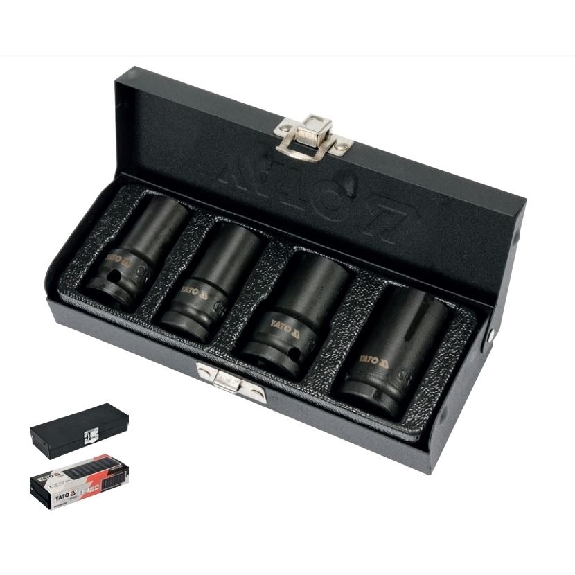 Galvučių rinkinys sugadintiems varžtams1/2"- 17, 18.5, 21.5 ir 26 mm 5 Galvučių rinkinys sugadintiems varžtams1/2"- 17, 18.5, 21.5 ir 26 mm 5