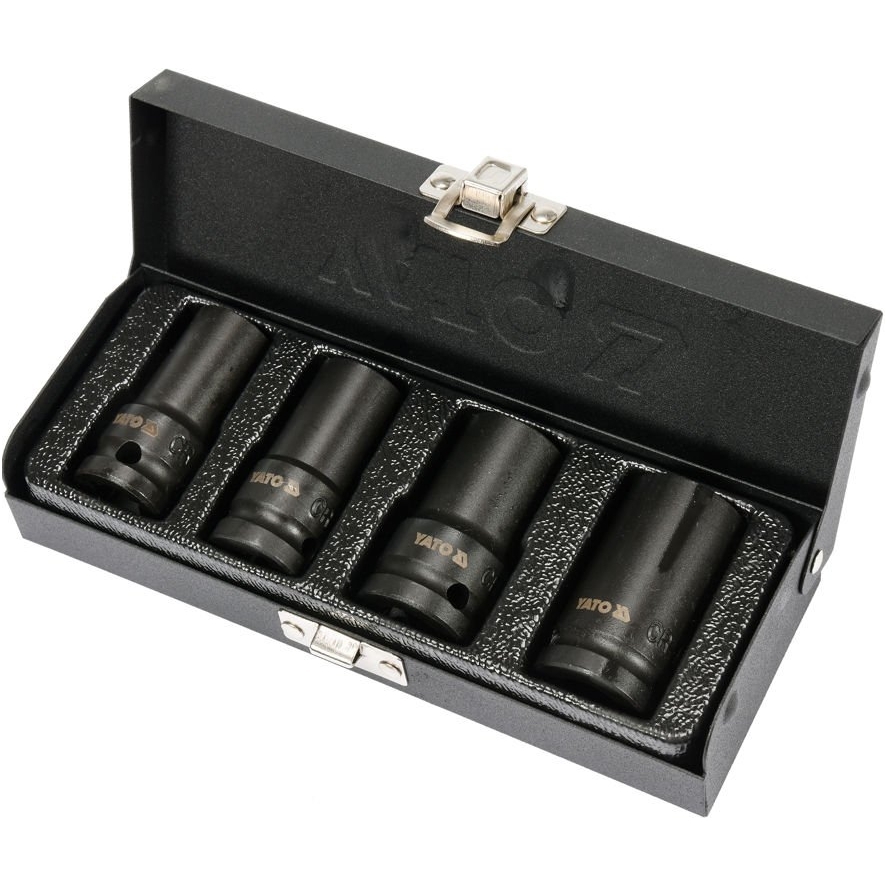 Galvučių rinkinys sugadintiems varžtams1/2"- 17, 18.5, 21.5 ir 26 mm 1 Galvučių rinkinys sugadintiems varžtams1/2"- 17, 18.5, 21.5 ir 26 mm 1