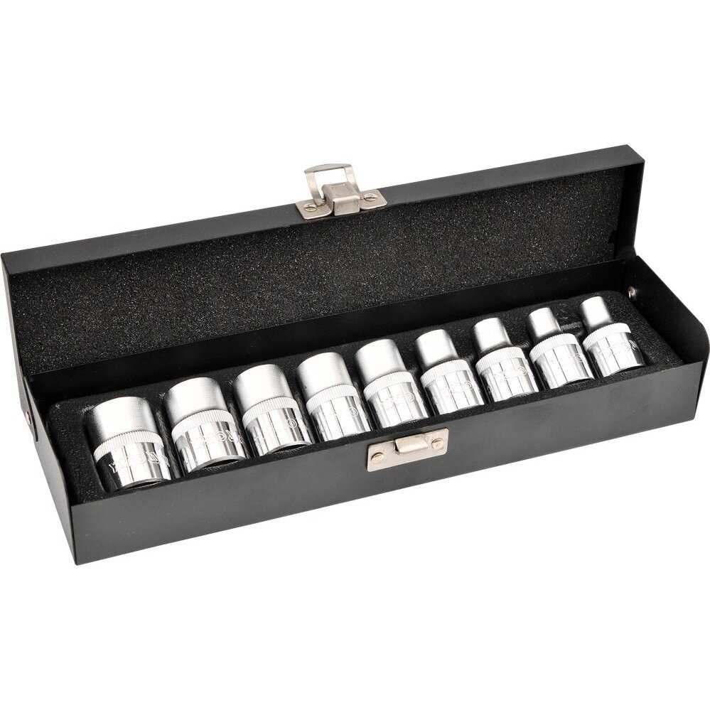 Galvučių rinkinys E-tipas 12,5 mm. E10 - E24 9vnt. 2 Galvučių rinkinys E-tipas 12,5 mm. E10 - E24 9vnt. 2