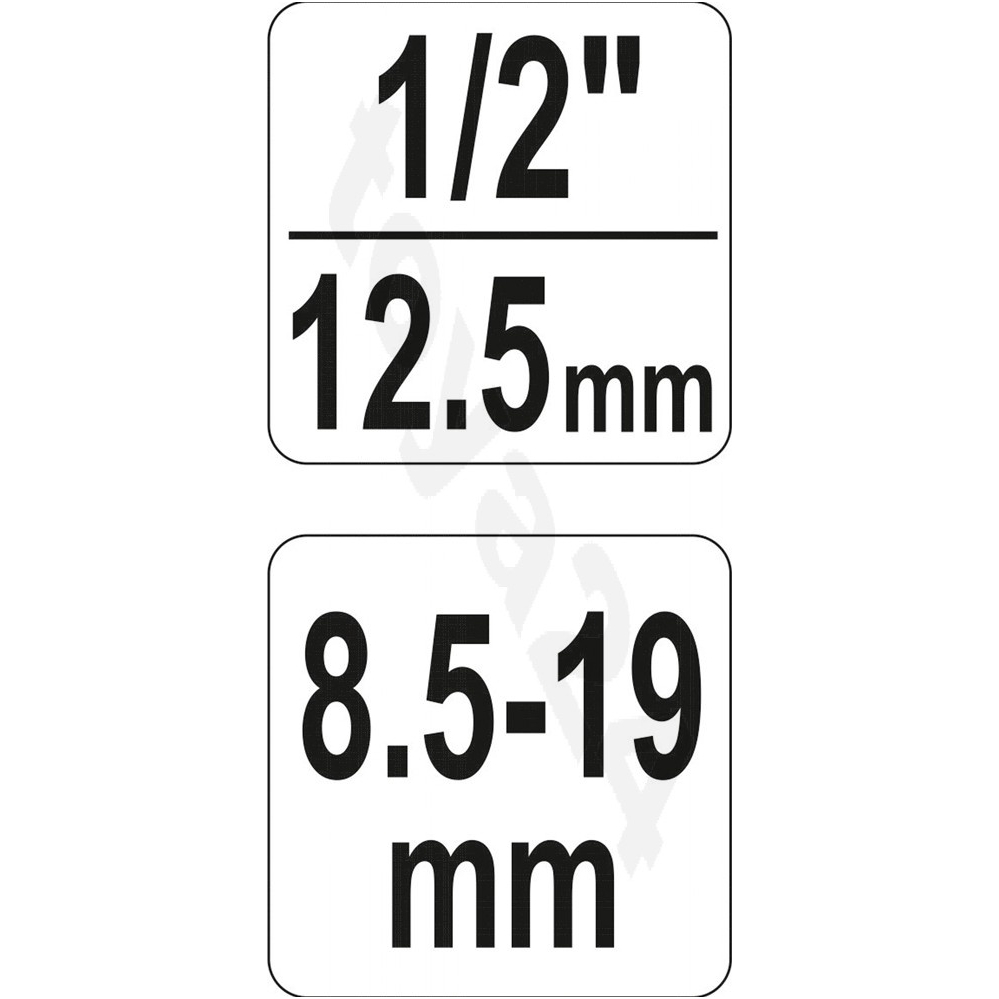 Galvutė smeigėms išsukti 8.5-19mm. 2