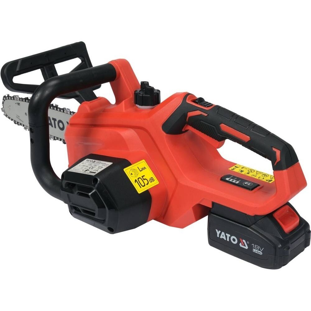 Grandininis pjūklas akumuliatorinis - 12" 18V + 4AH + kroviklis Grandininis pjūklas akumuliatorinis - 12" 18V + 4AH + kroviklis