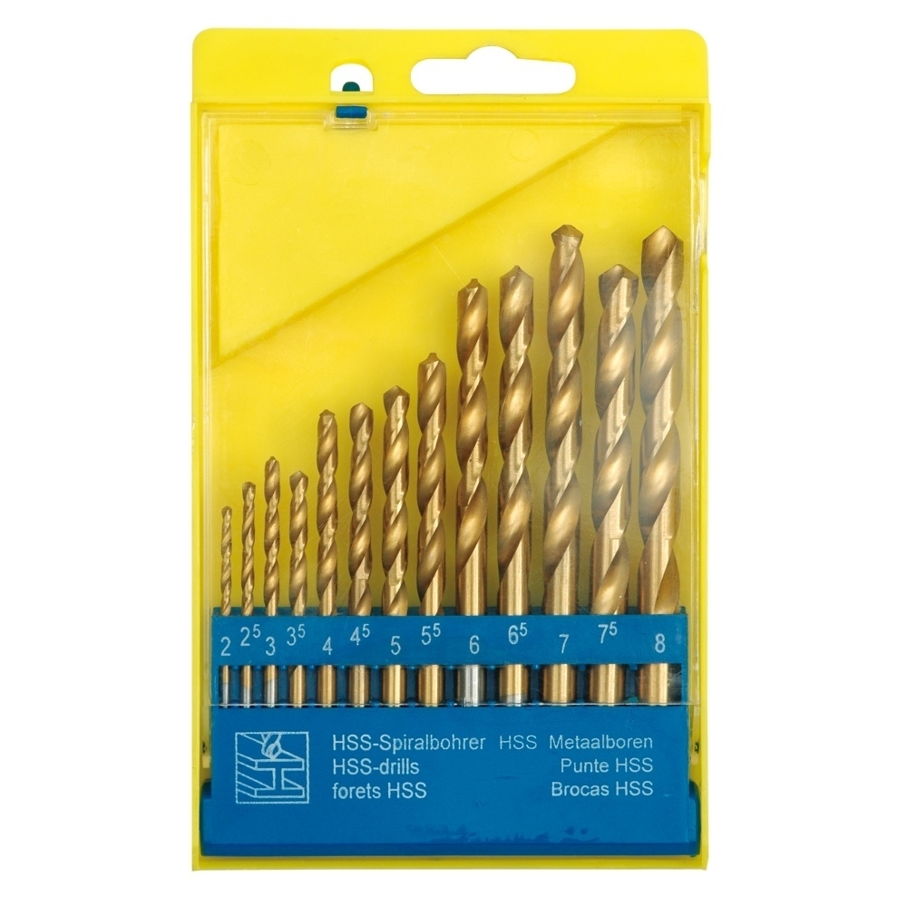 Grąžtai metalui, 2.0-8.0mm. 13vnt.