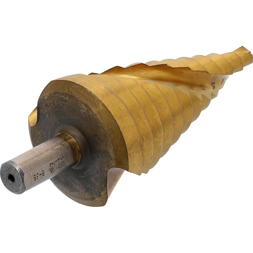 Grąžtas pakopinis spiralinis HSS 4341 Ø 6 - 38mm. 3 Grąžtas pakopinis spiralinis HSS 4341 Ø 6 - 38mm. 3