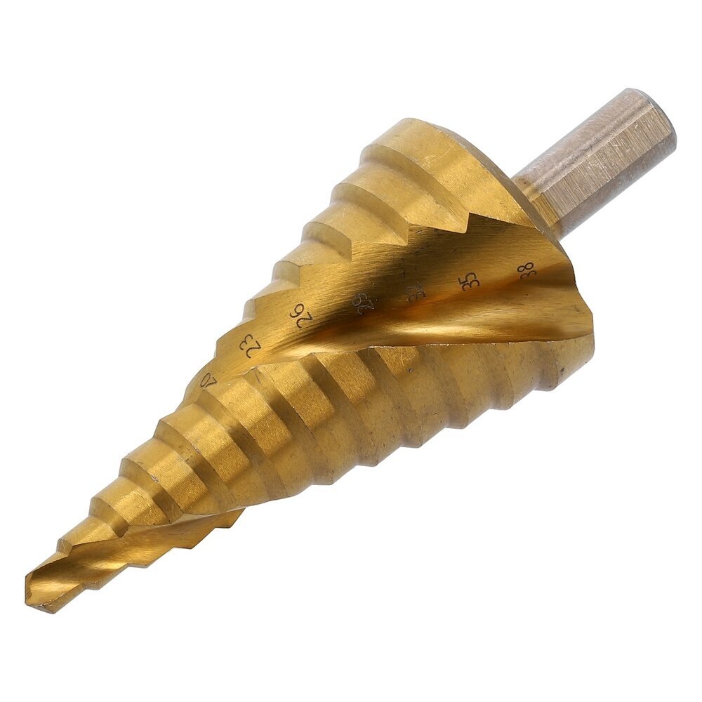 Grąžtas pakopinis spiralinis HSS 4341 Ø 6 - 38mm. 2