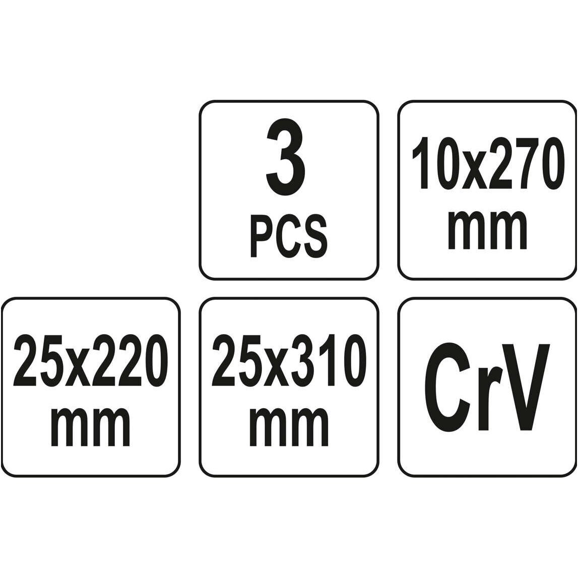 Gramdiklių rinkinys tarpinėms 3vnt. 3
