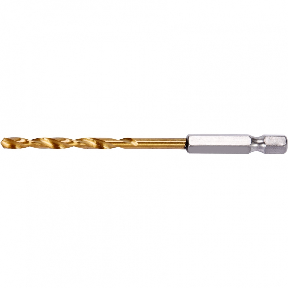Grąžtas metalui su Hex 6.3 mm (1/4") galu HSS-TiN 4.5 mm Grąžtas metalui su Hex 6.3 mm (1/4") galu HSS-TiN 4.5 mm
