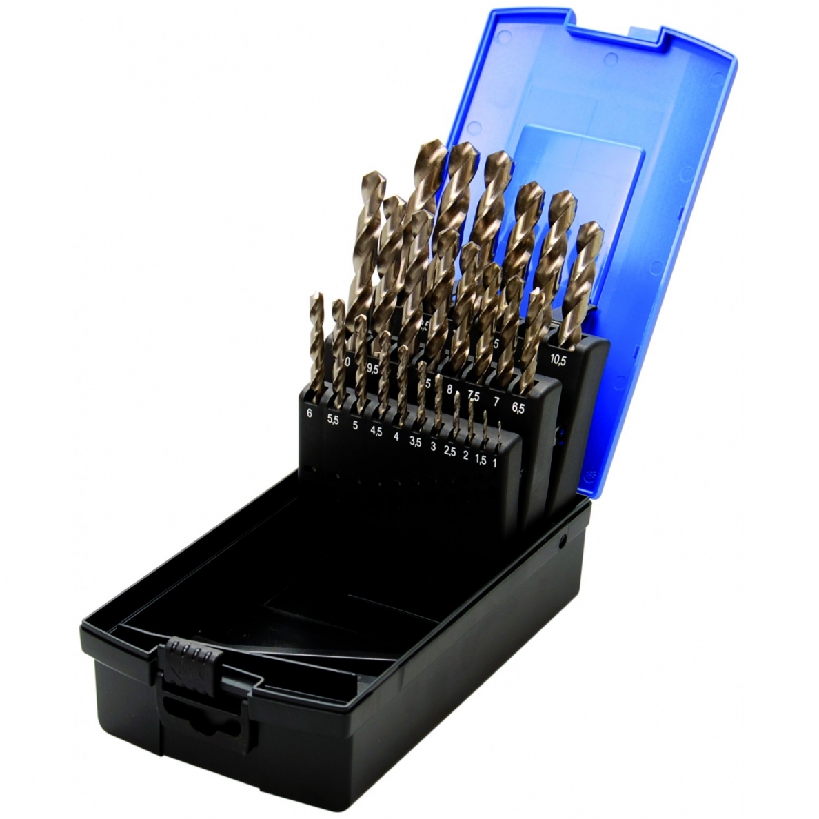Grąžtų metalui rinkinys 26 dalių, HSS, 1-13 mm, Grąžtų metalui rinkinys 26 dalių, HSS, 1-13 mm,