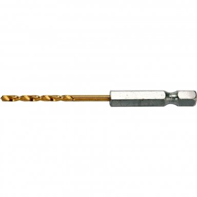 Grąžtas metalui su Hex 6.3 mm (1/4") galu HSS-TiN | 2.5 mm Grąžtas metalui su Hex 6.3 mm (1/4") galu HSS-TiN | 2.5 mm