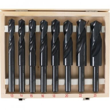 Grąžtų metalui rinkinys MAXI HSS 8vnt. 13 - 25mm. Grąžtų metalui rinkinys MAXI HSS 8vnt. 13 - 25mm.