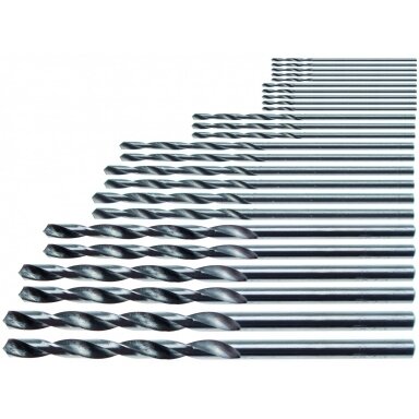 Grąžtų rinkinys mini 25vnt, HSS 0.5-3.0mm. Grąžtų rinkinys mini 25vnt, HSS 0.5-3.0mm.