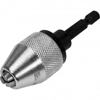 Griebtuvas grąžtams 0.5-6.5mm., su 1/4" (6.3mm) antgaliu Griebtuvas grąžtams 0.5-6.5mm., su 1/4" (6.3mm) antgaliu