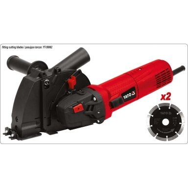 Griovelių darymo sienoje įrankis 125mm. 1700W