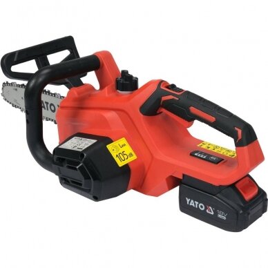 Grandininis pjūklas akumuliatorinis - 12" 18V + 4AH + kroviklis Grandininis pjūklas akumuliatorinis - 12" 18V + 4AH + kroviklis