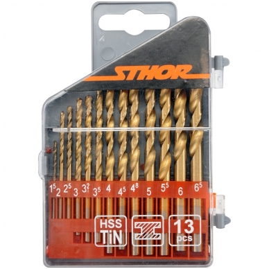 Grąžtai metalui 1.5-6.5mm. 13vnt. Grąžtai metalui 1.5-6.5mm. 13vnt.