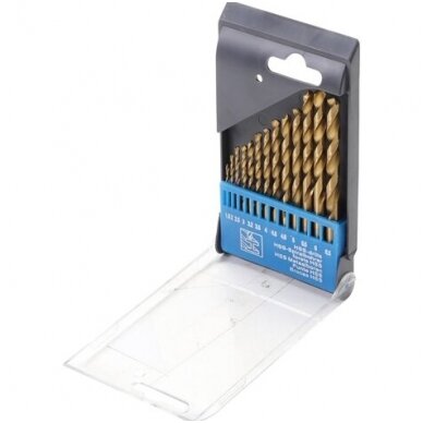 Grąžtai metalui HSS 1,5-6,5mm. 13vnt. 1 Grąžtai metalui HSS 1,5-6,5mm. 13vnt. 1