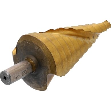 Grąžtas pakopinis spiralinis HSS 4341 Ø 6 - 38mm. 3 Grąžtas pakopinis spiralinis HSS 4341 Ø 6 - 38mm. 3