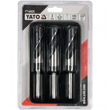 Grąžtų metalui rinkinys 22-24-25mm. 3vnt. 3 Grąžtų metalui rinkinys 22-24-25mm. 3vnt. 3