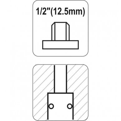Greita jungtis 1/2" lizdas (išorinis) 2 Greita jungtis 1/2" lizdas (išorinis) 2