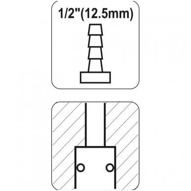 Greita jungtis žarnai 1/2" 1 Greita jungtis žarnai 1/2" 1