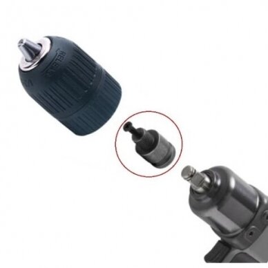 Gręžimo griebtuvo adapteris 12,5mm. (1/2") 1 Gręžimo griebtuvo adapteris 12,5mm. (1/2") 1
