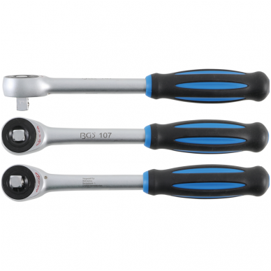 Grįžtamasis raktas su rotacine rankena -12.5 mm (1/2") Grįžtamasis raktas su rotacine rankena -12.5 mm (1/2")
