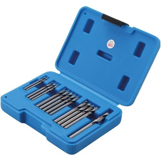 Grąžtų rinkinys kniedžių skylėms HSS 2.4 - 6.4mm. 15vnt. 1