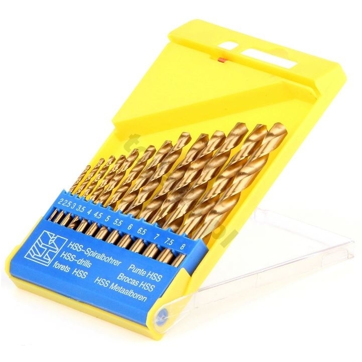 Grąžtai metalui, 2.0-8.0mm. 13vnt. 1 Grąžtai metalui, 2.0-8.0mm. 13vnt. 1