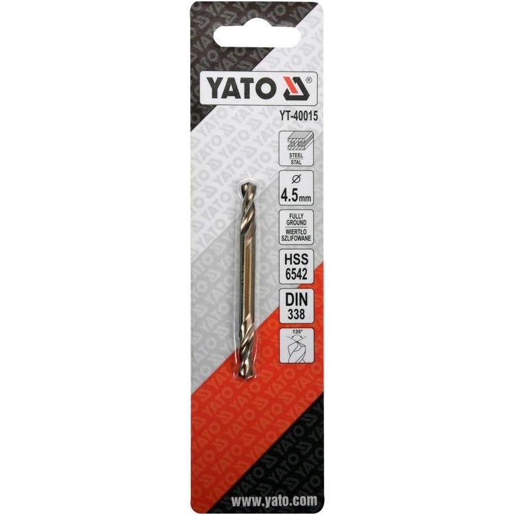Grąžtas metalui HSS dvipusis - 4,5mm. 2