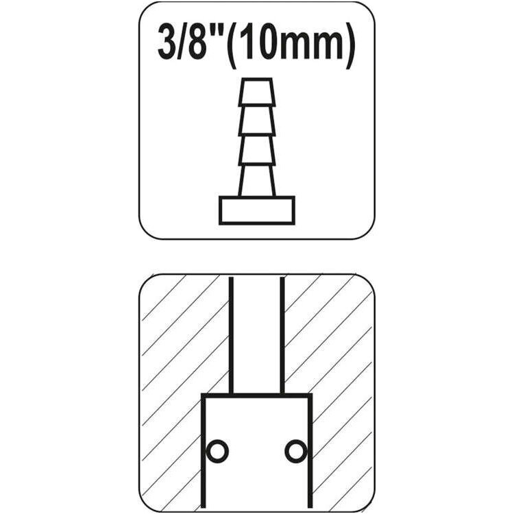 Greita jungtis žarnai 3/8" (10mm) 1 Greita jungtis žarnai 3/8" (10mm) 1