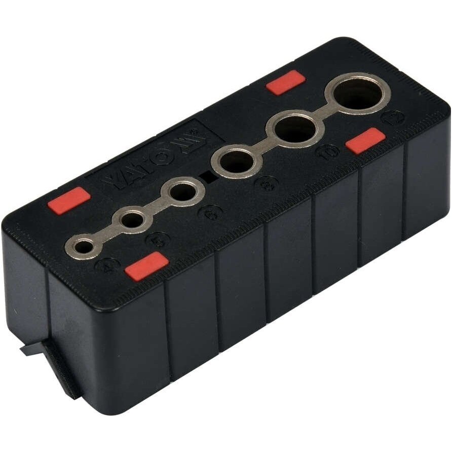 Grąžto gidas, šablonas su rankena 4, 5, 6, 8, 10 ir 12mm. 1 Grąžto gidas, šablonas su rankena 4, 5, 6, 8, 10 ir 12mm. 1