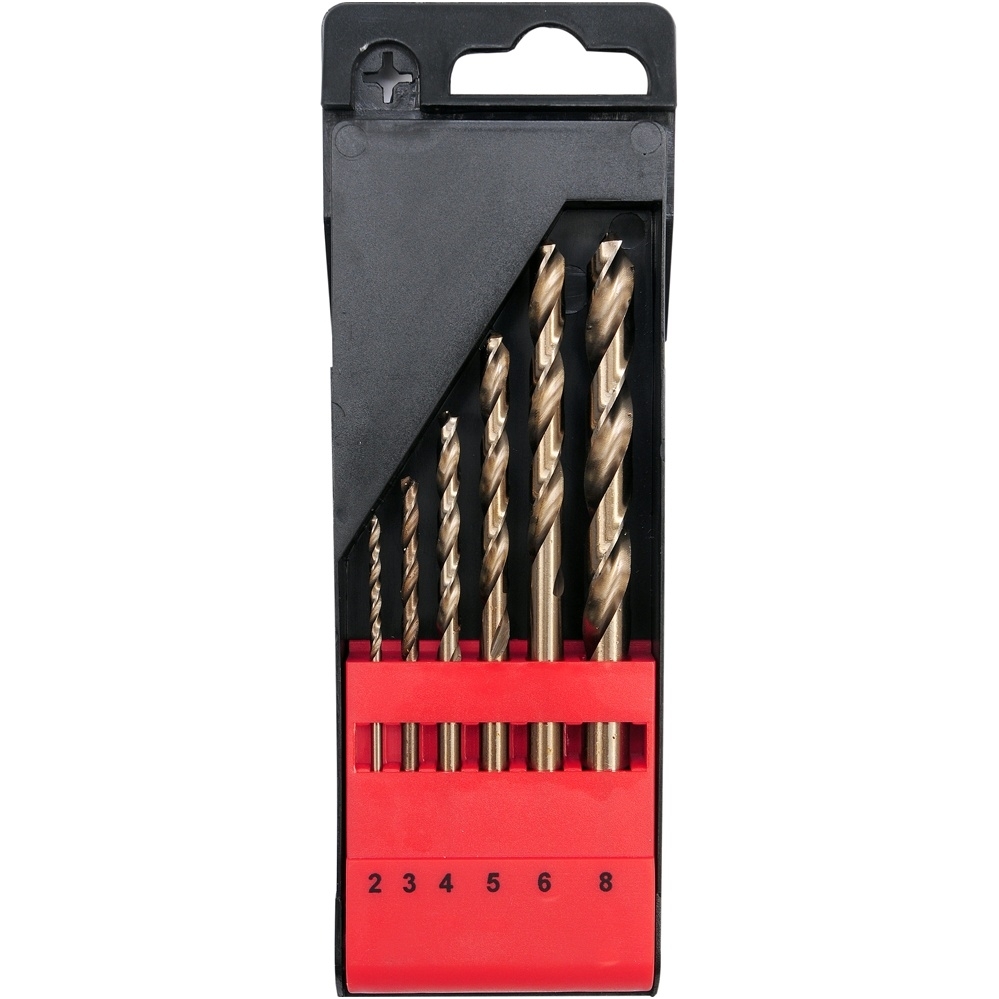 Grąžtų metalui rinkinys Cobalt-HSS 6vnt. 2-8mm. Grąžtų metalui rinkinys Cobalt-HSS 6vnt. 2-8mm.