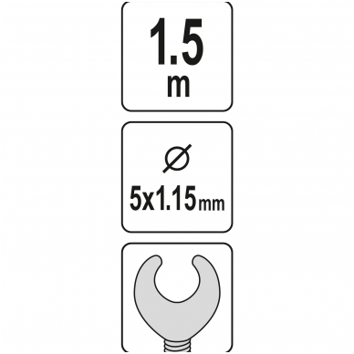 Gyvatukas kanalizacijai - Ø 5mm. - 1.5m. 3 Gyvatukas kanalizacijai - Ø 5mm. - 1.5m. 3
