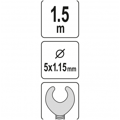 Gyvatukas kanalizacijai - Ø 5mm. - 1.5m. 3