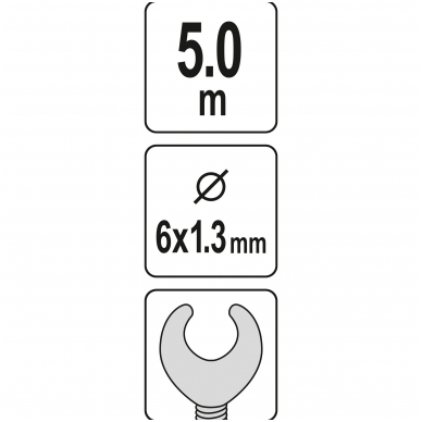 Gyvatukas kanalizacijai - Ø 6 mm - 5 m 3