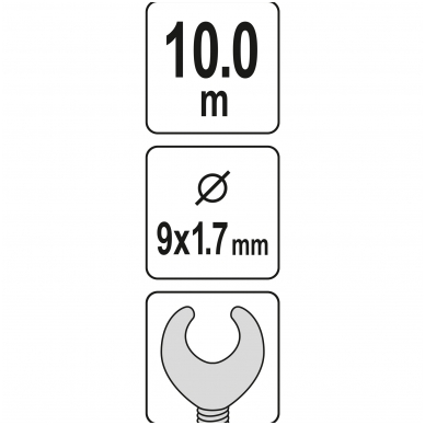 Gyvatukas kanalizacijai - Ø 9 mm- 10 m 3